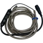 Omron ZX-ED02-S Inductive Displacement Smart Sensor Head | Armored Protective Spiral Tube
