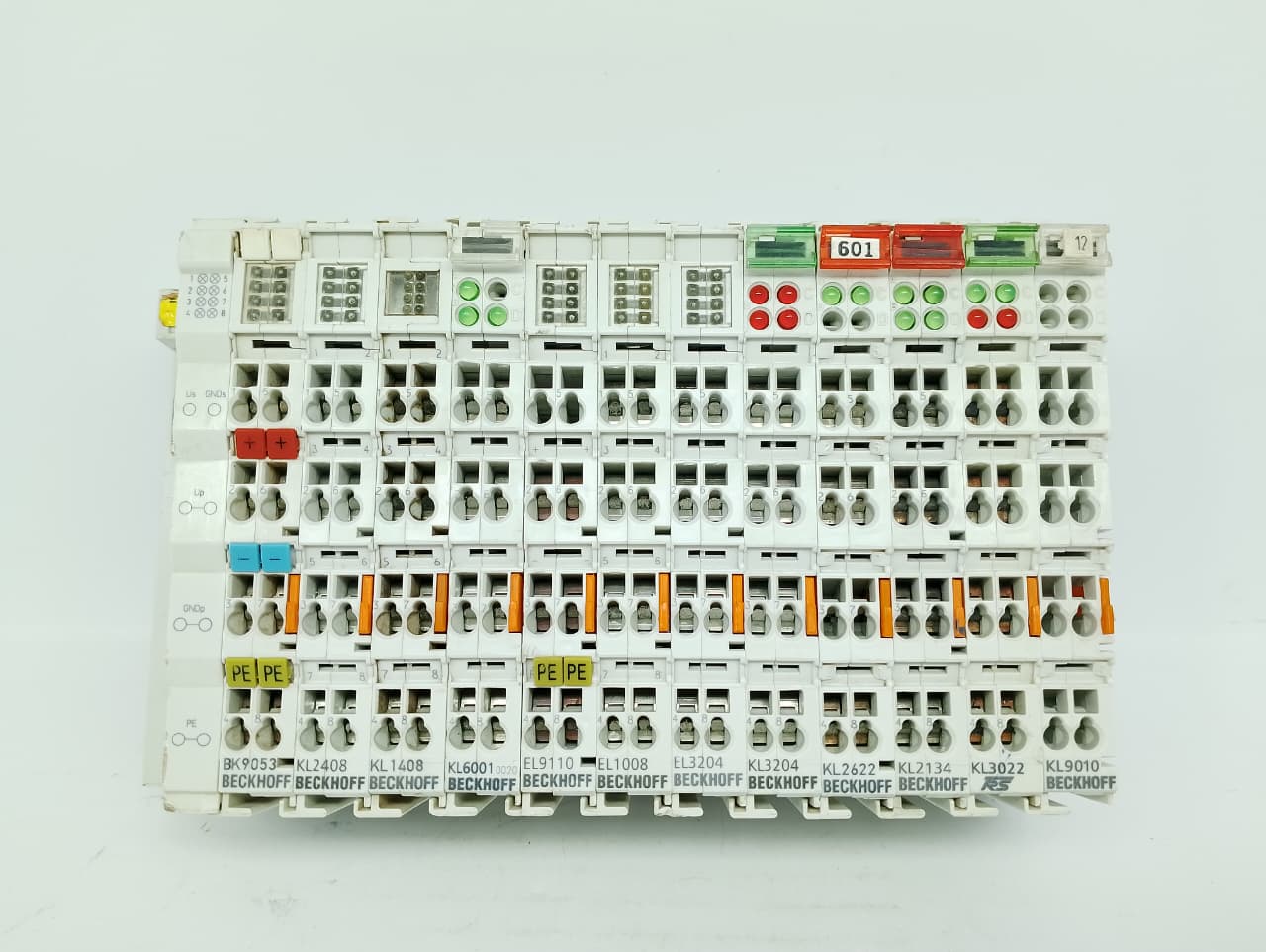36 Beckhoff BK9053, KL2408, KL1408, KL6001, KL3204, KL2622, KL2134, KL9010, KL3022, EL9110, EL1008, EL3204 MODULES - Image 1