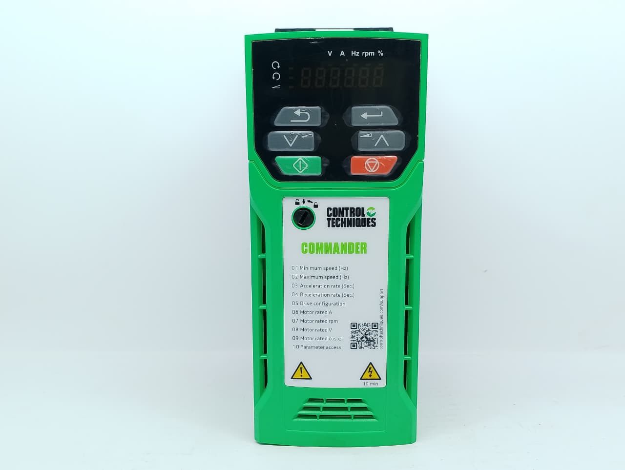 43.8 CONTROL TECHNIQUES C200-024 00032A Industrial Commander C200 Series Variable Frequency Drive (VFD) / AC Inverter Drive - Image 1