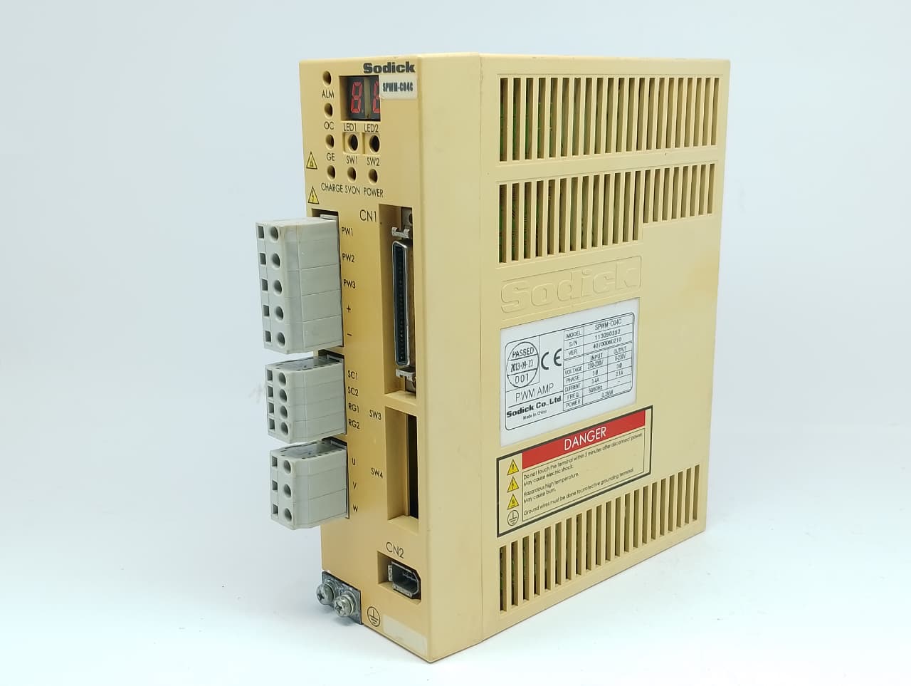 35 SODICK SPWM-C04C AC SERVO DRIVE 3 Phase AC Servo Amplifier and Driver Unit - Image 1